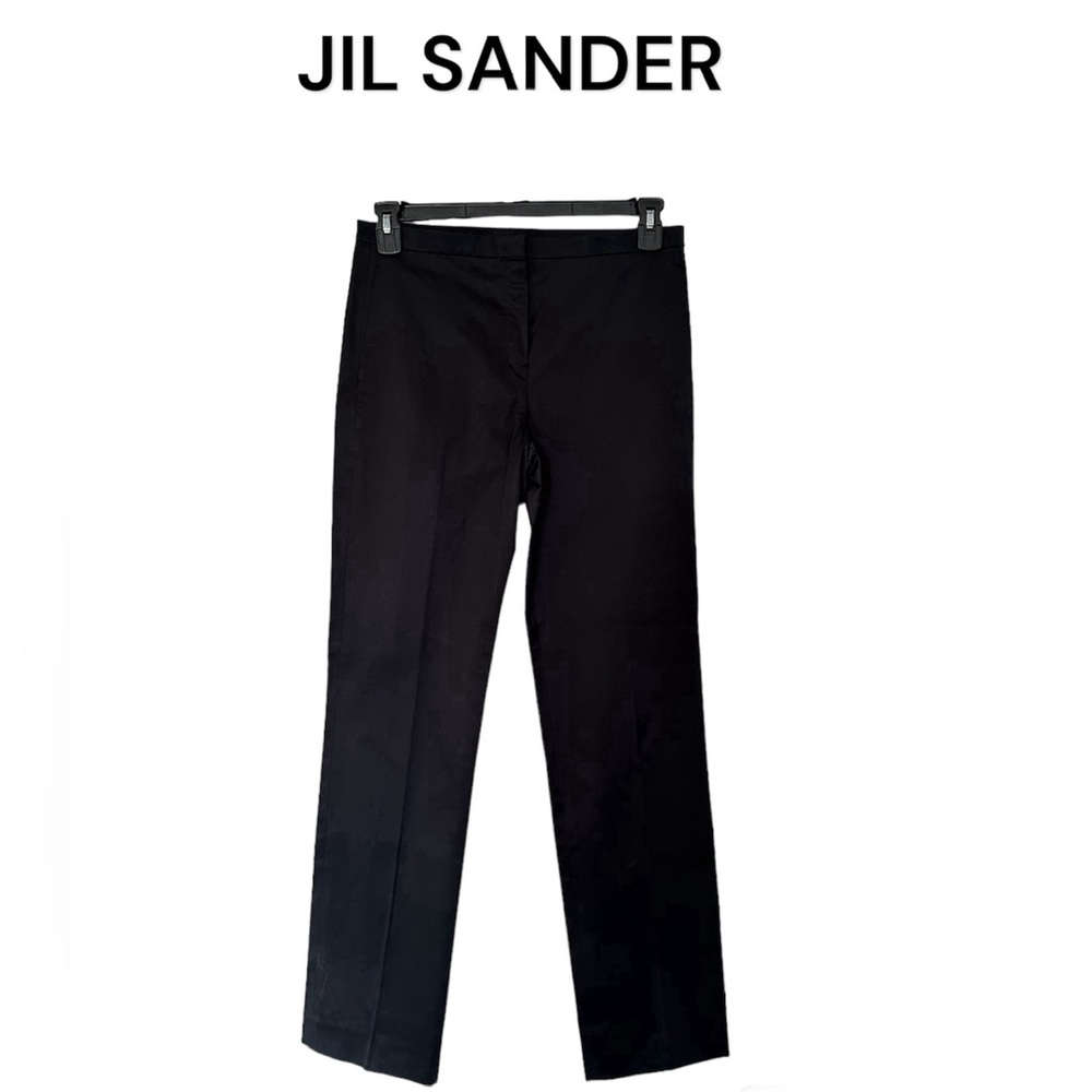JIL SANDER Trousers Pants Cotton Straight Leg Like New Soft Made in Italy 38